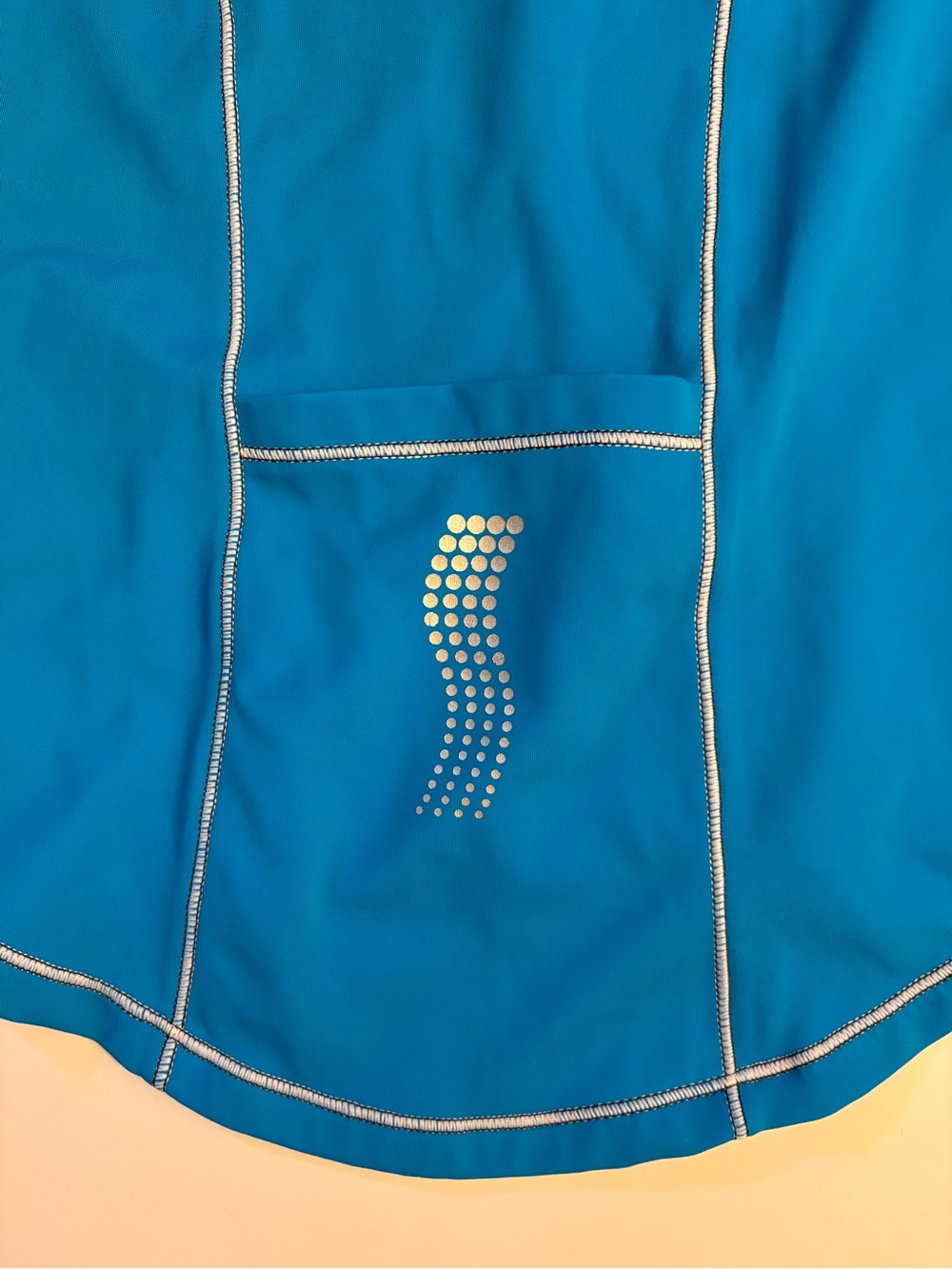 DESOTO Bright turquoise Blue Patterned tank top. - Picture 8 of 8